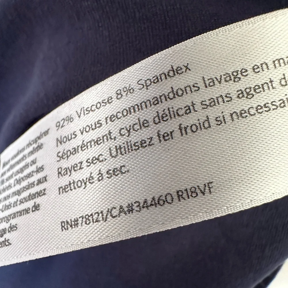 EILEEN FISHER Navy Blue Tunic. - Picture 5 of 5